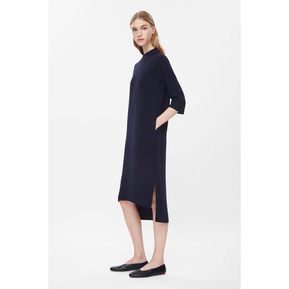 cos navy blue dress